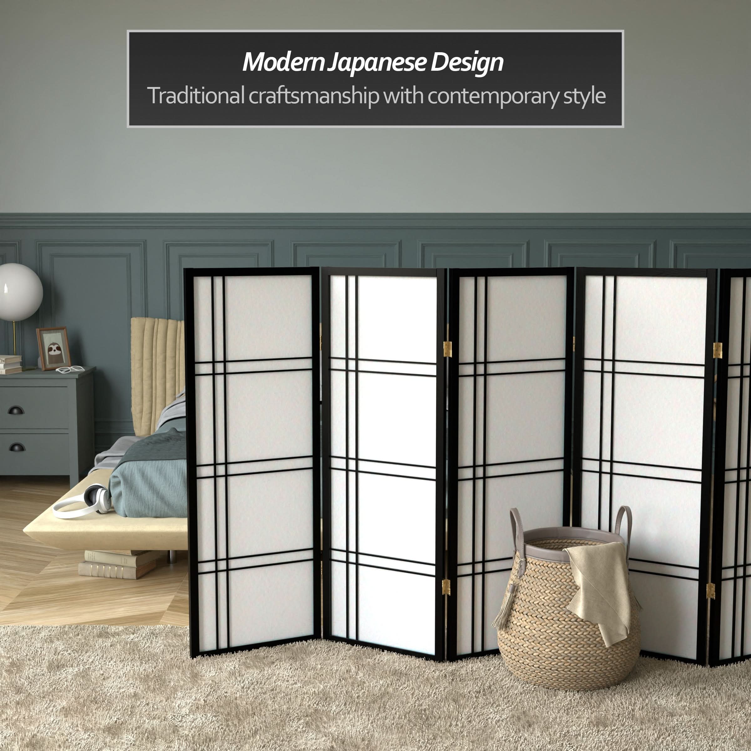 4 ft. Short Double Cross Shoji Screen - Image 19