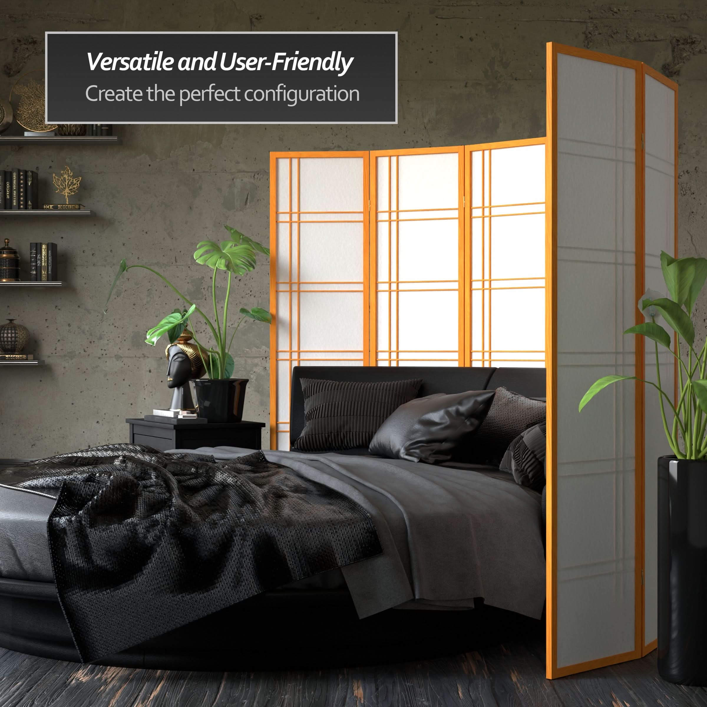 6 ft. Tall Double Cross Shoji Screen - Image 57
