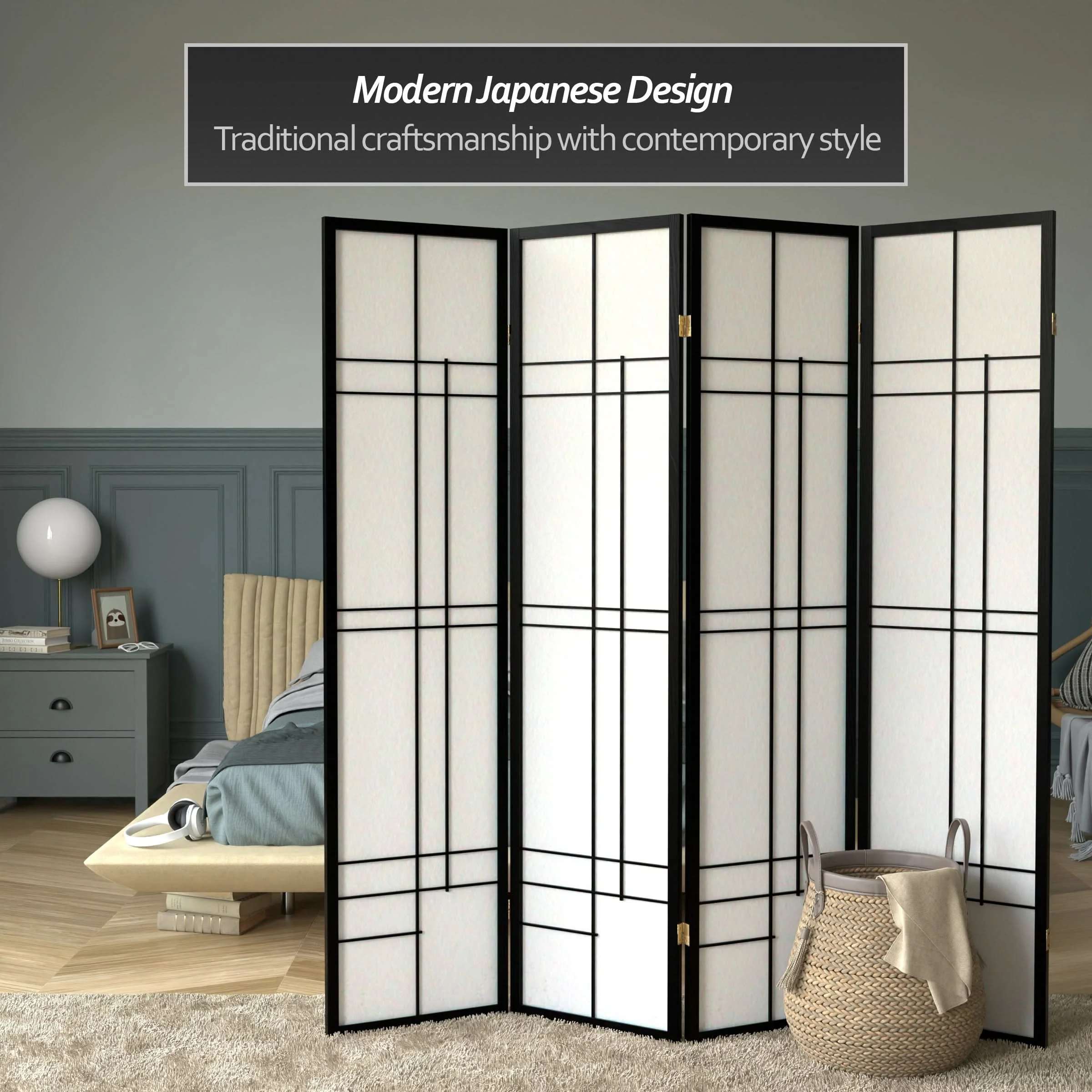 6 ft. Tall Etudes Shoji Screen - Image 16