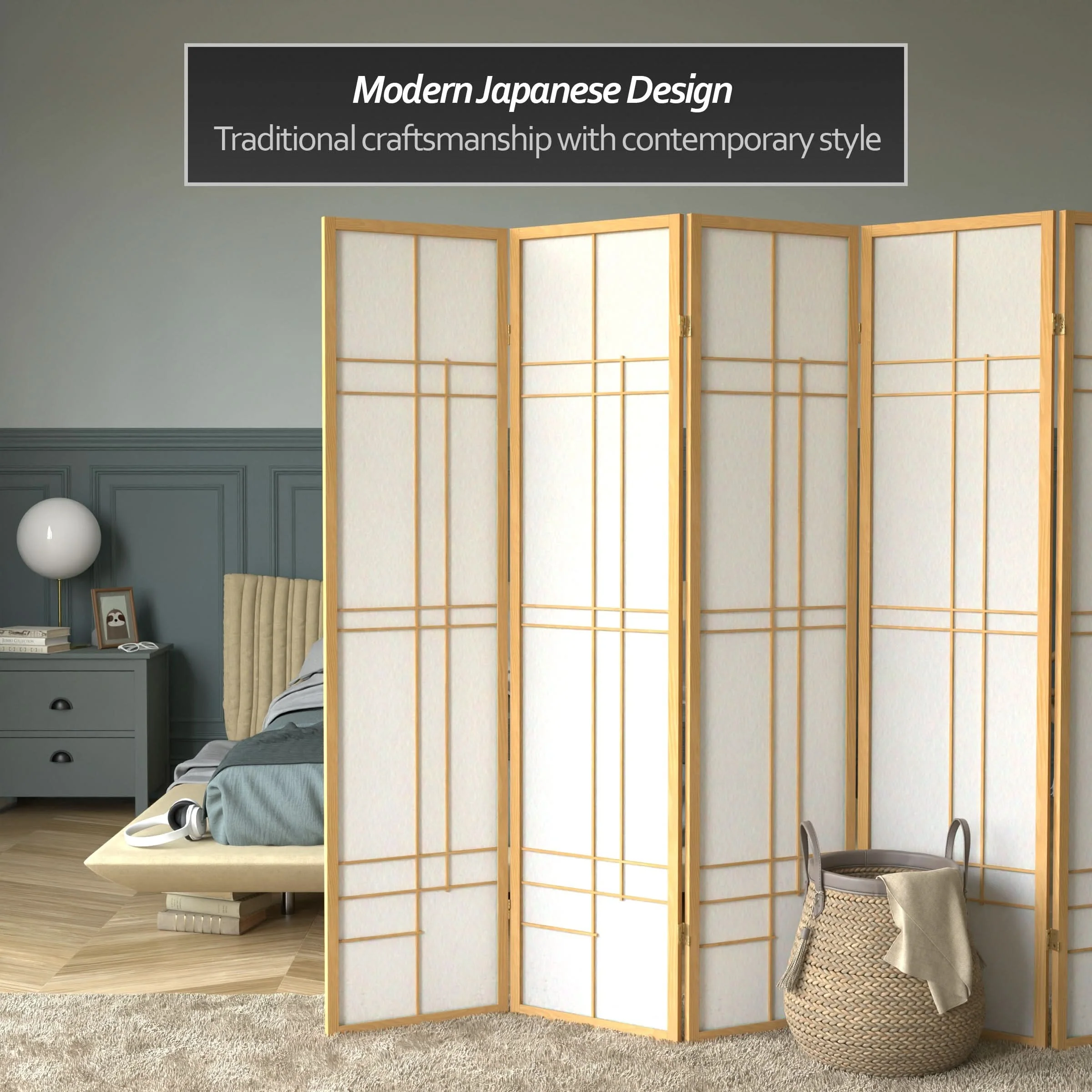6 ft. Tall Etudes Shoji Screen - Image 20
