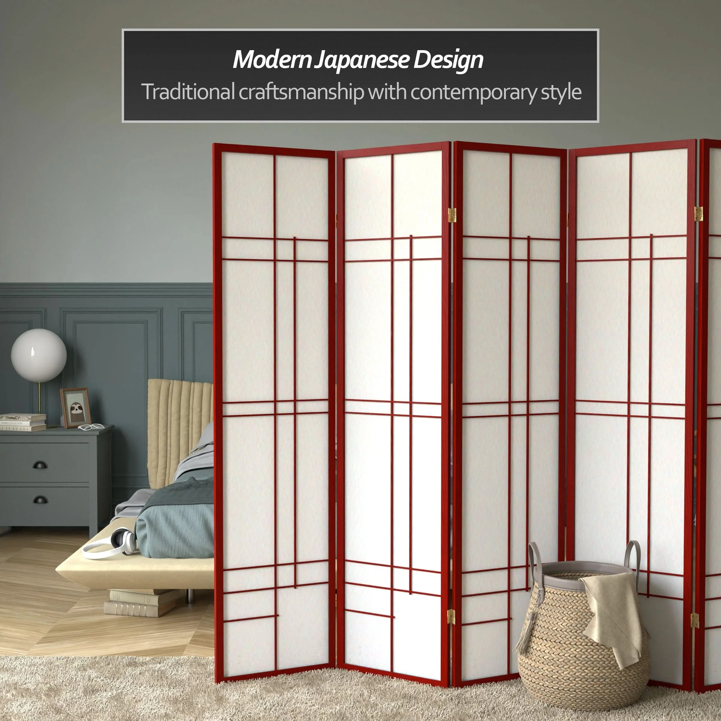 6 ft. Tall Etudes Shoji Screen - Image 24