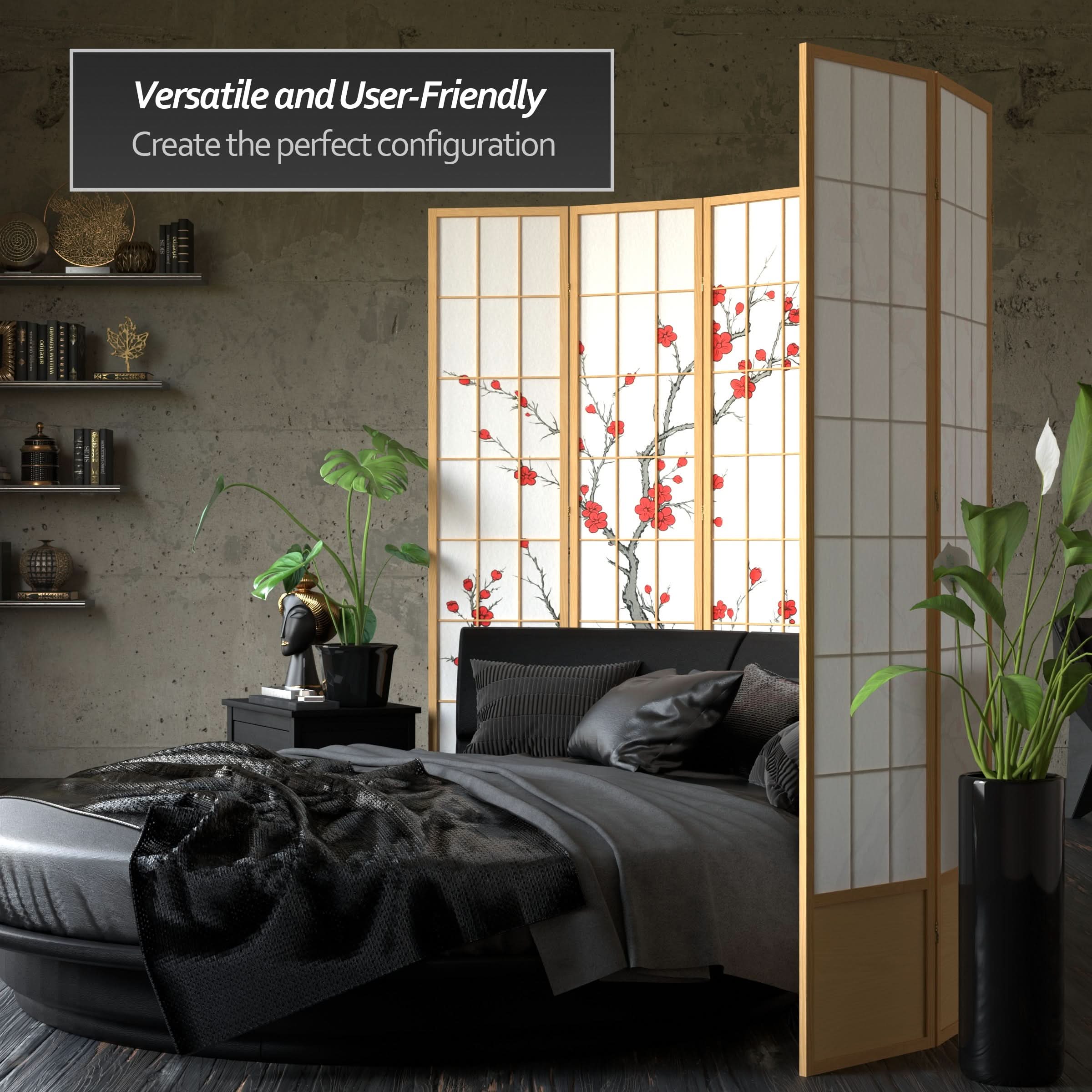 7 ft. Tall Cherry Blossom Shoji Screen - Image 32