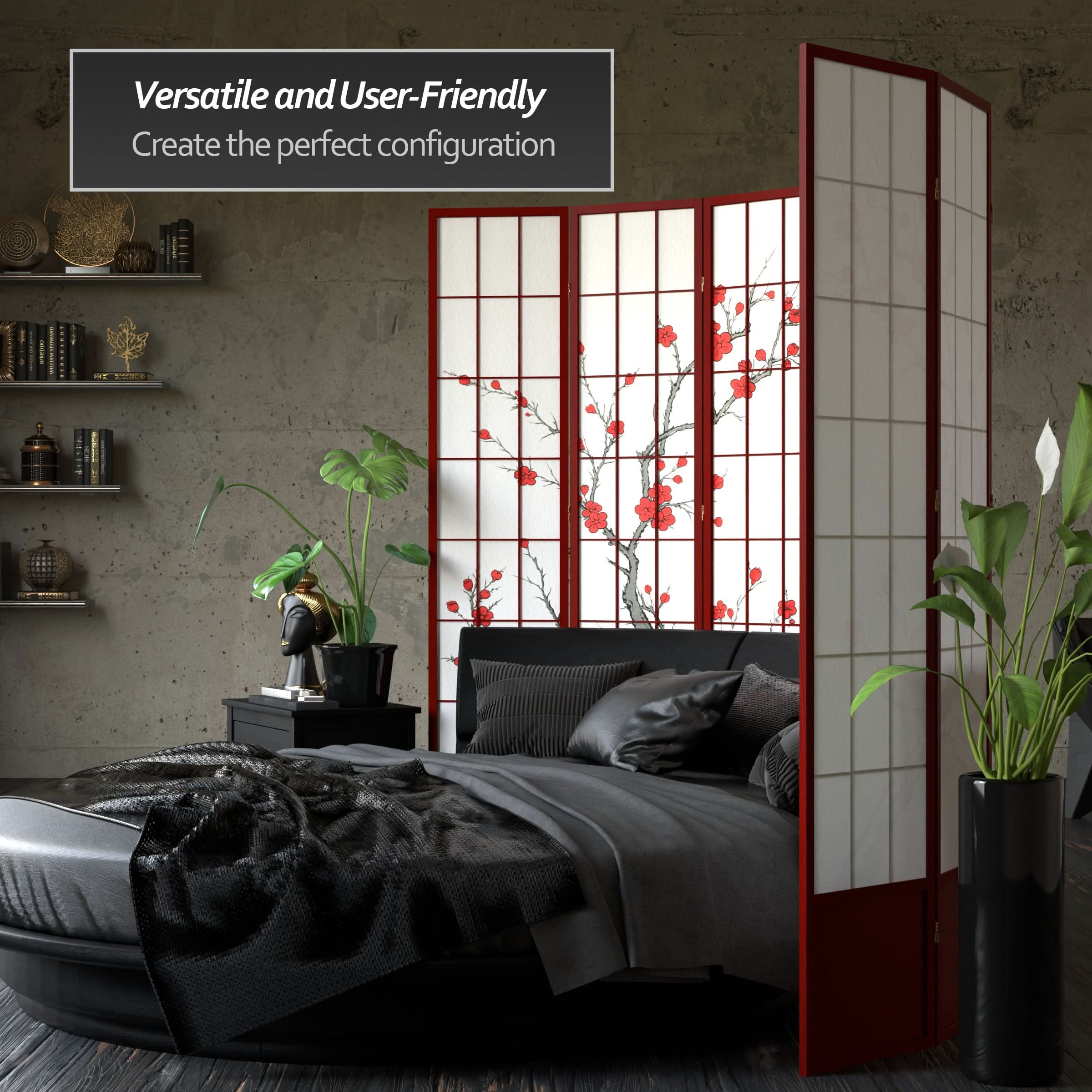 7 ft. Tall Cherry Blossom Shoji Screen - Image 36