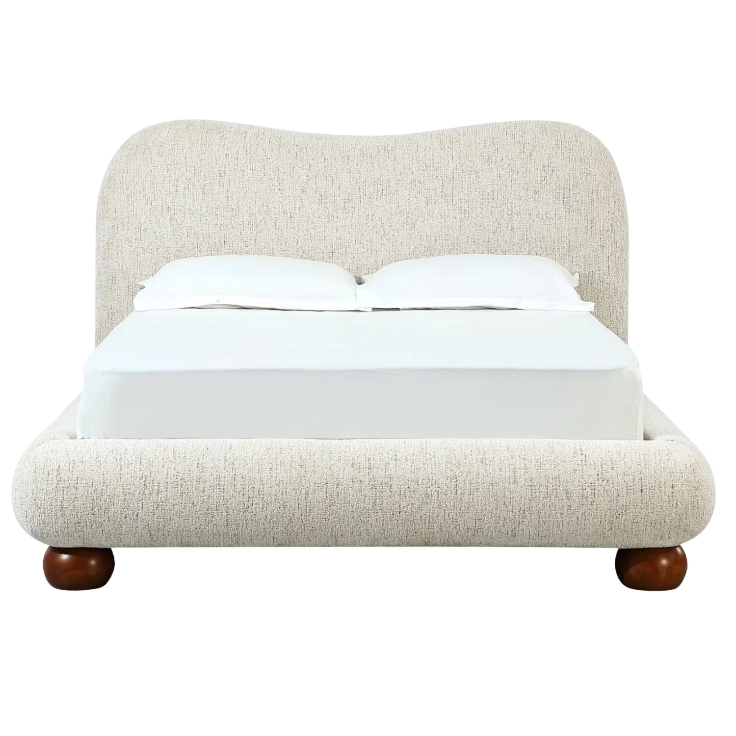 Afra Chenille Upholstered Platform Bed