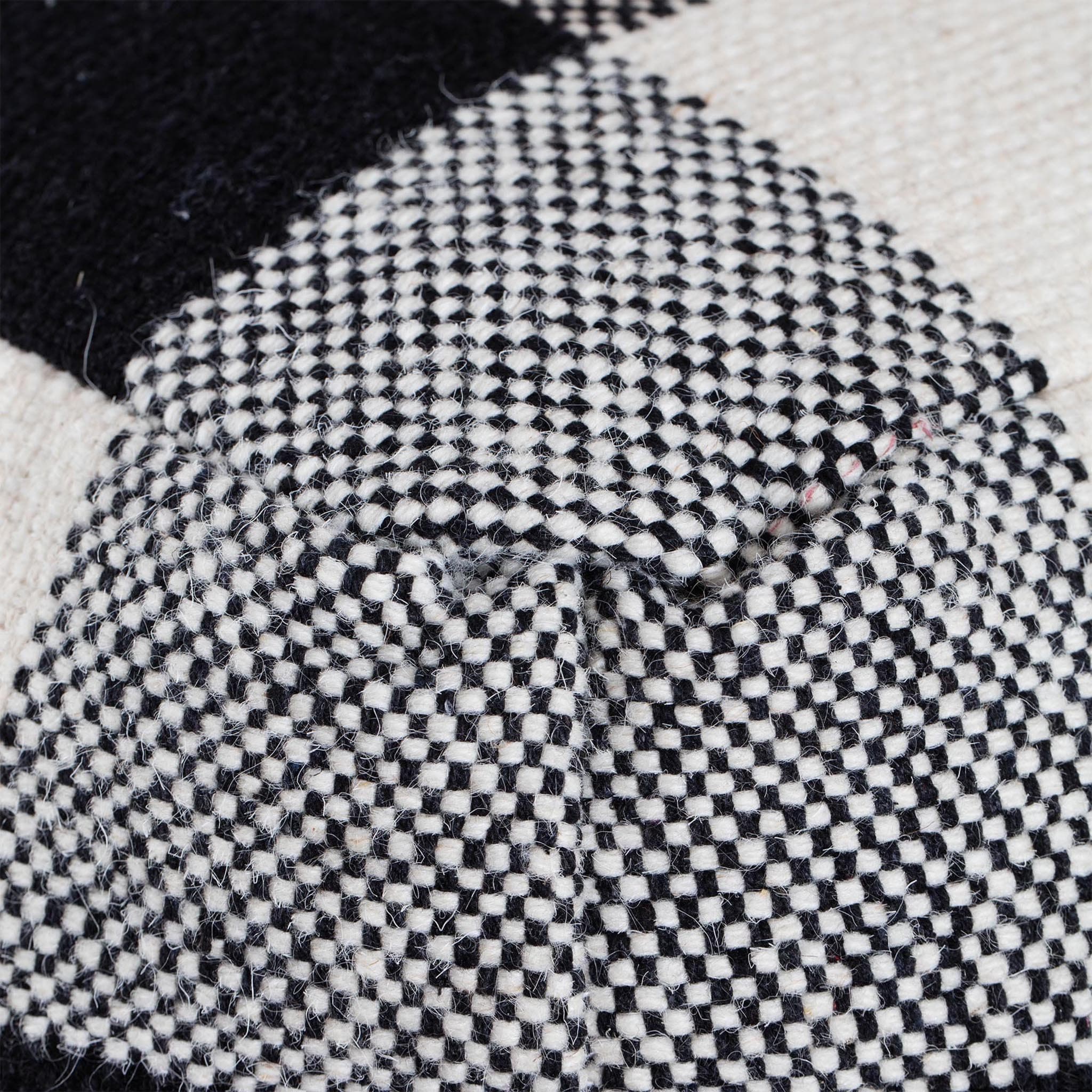 Checkered Sky Pouf - Image 5