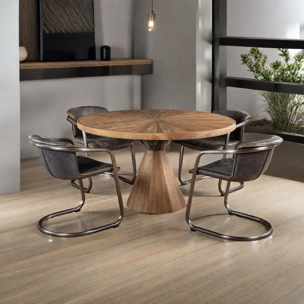 Chiavari Leather Dining Chairs - Image 4