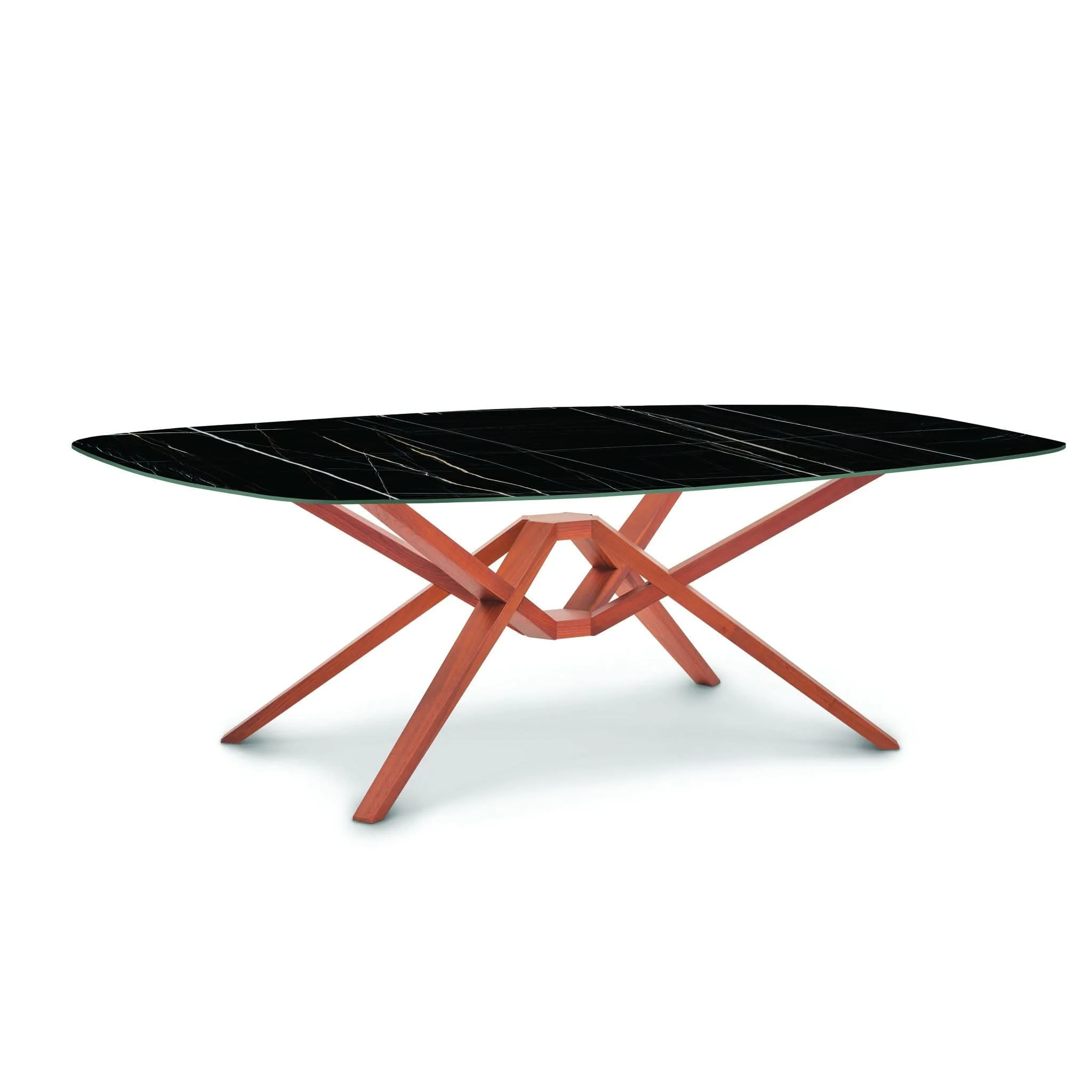 Copeland Exeter Sintered Stone Top Boat Shaped Table