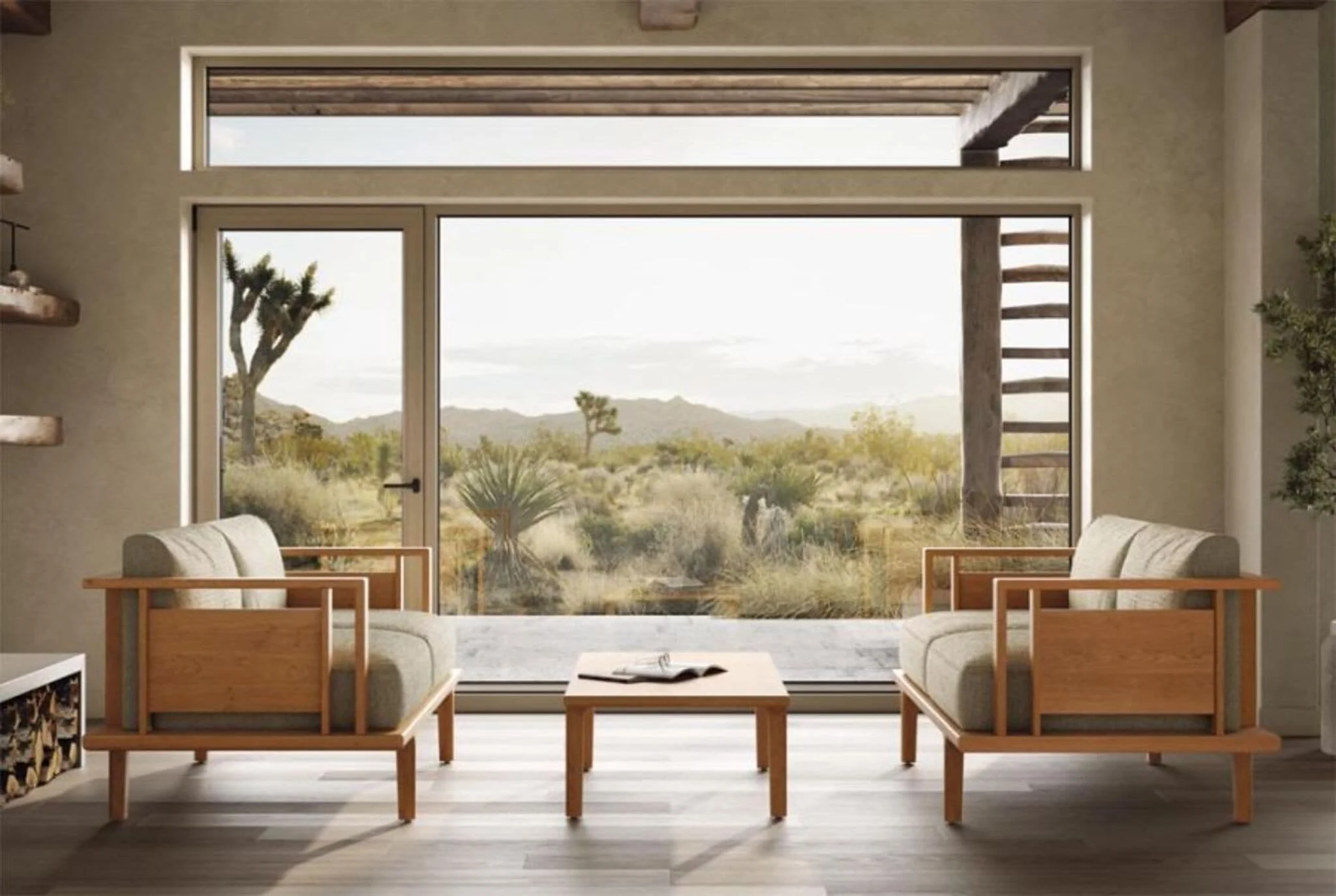 Copeland Sierra Loveseat with Wood Panels - Image 3