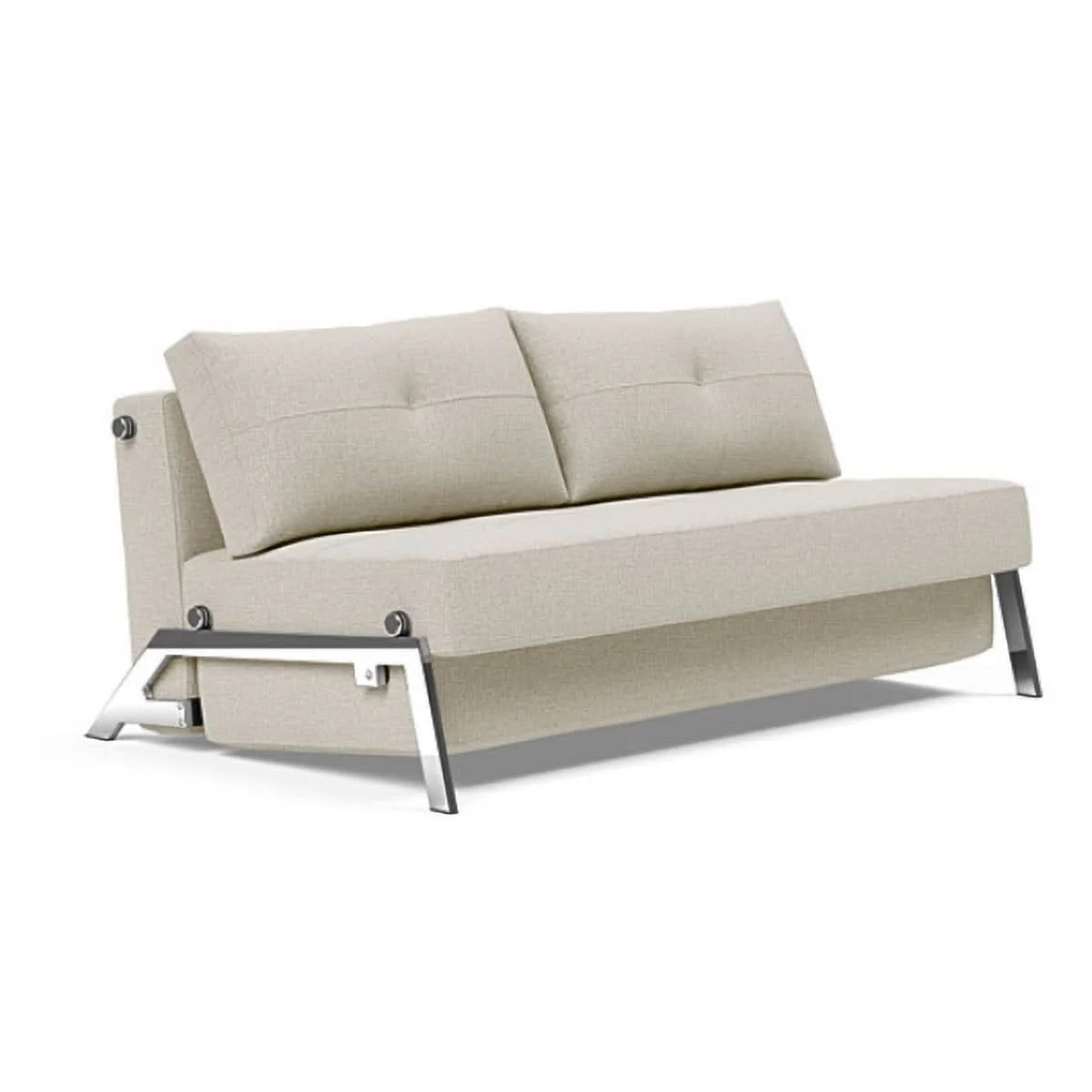 Cubed Queen size Sofa Bed With Chrome Legs - Image 15