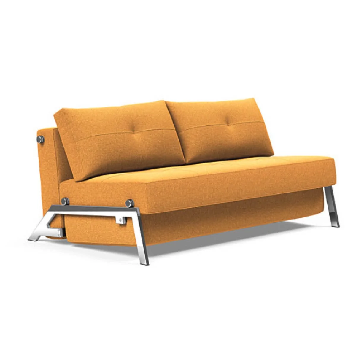 Cubed Queen size Sofa Bed With Chrome Legs - Image 26