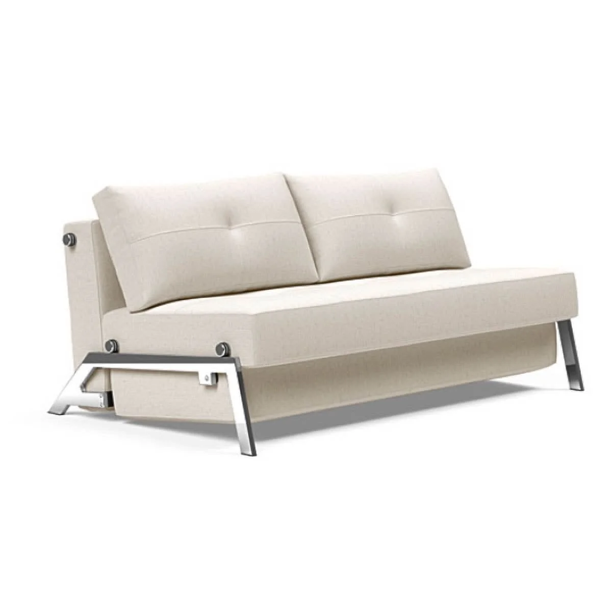 Cubed Queen size Sofa Bed With Chrome Legs - Image 27