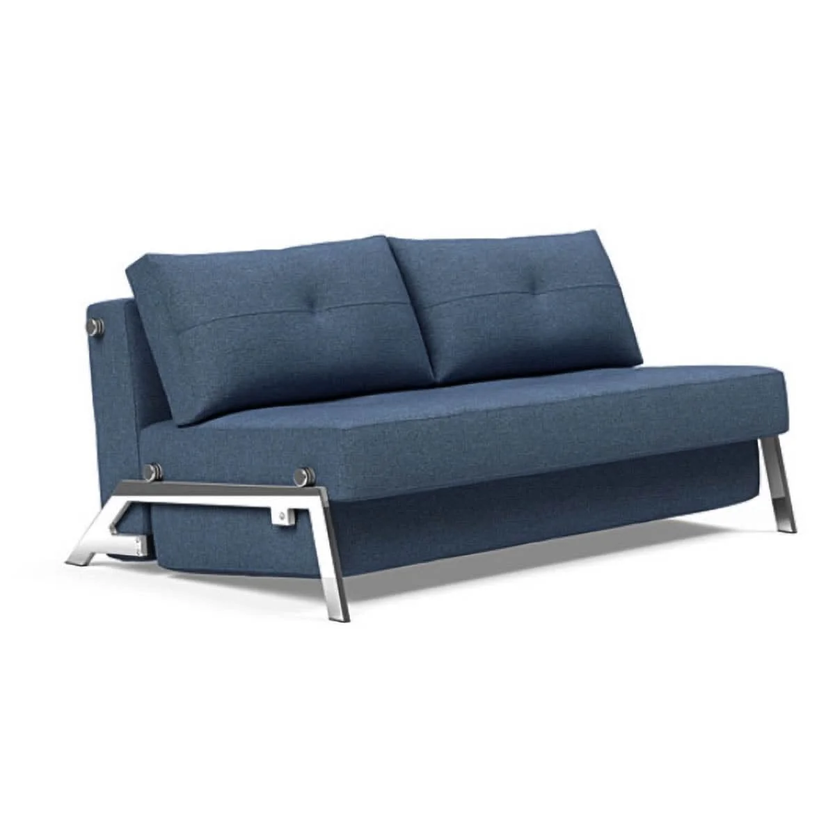 Cubed Queen size Sofa Bed With Chrome Legs - Image 47