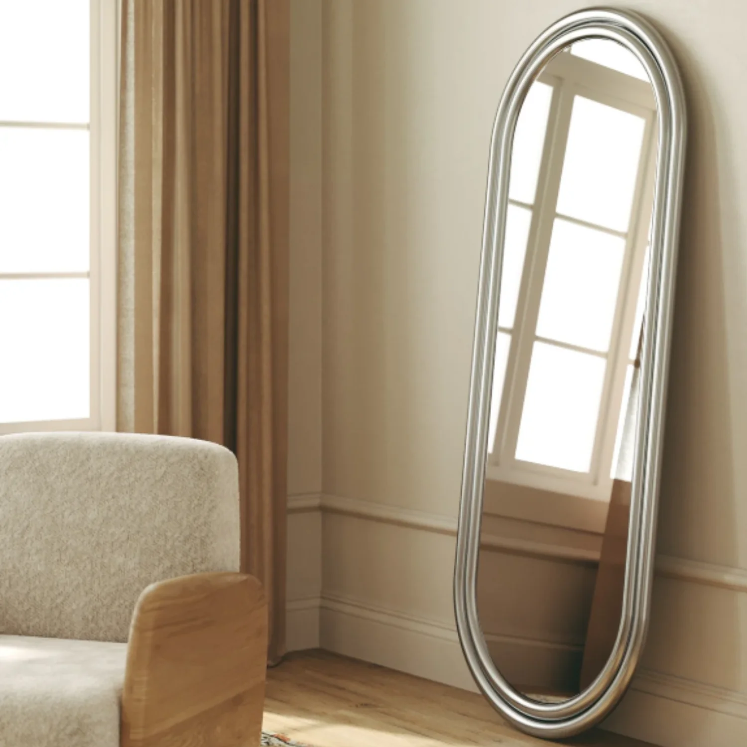 Dune Metallic Floor Mirror - Image 3
