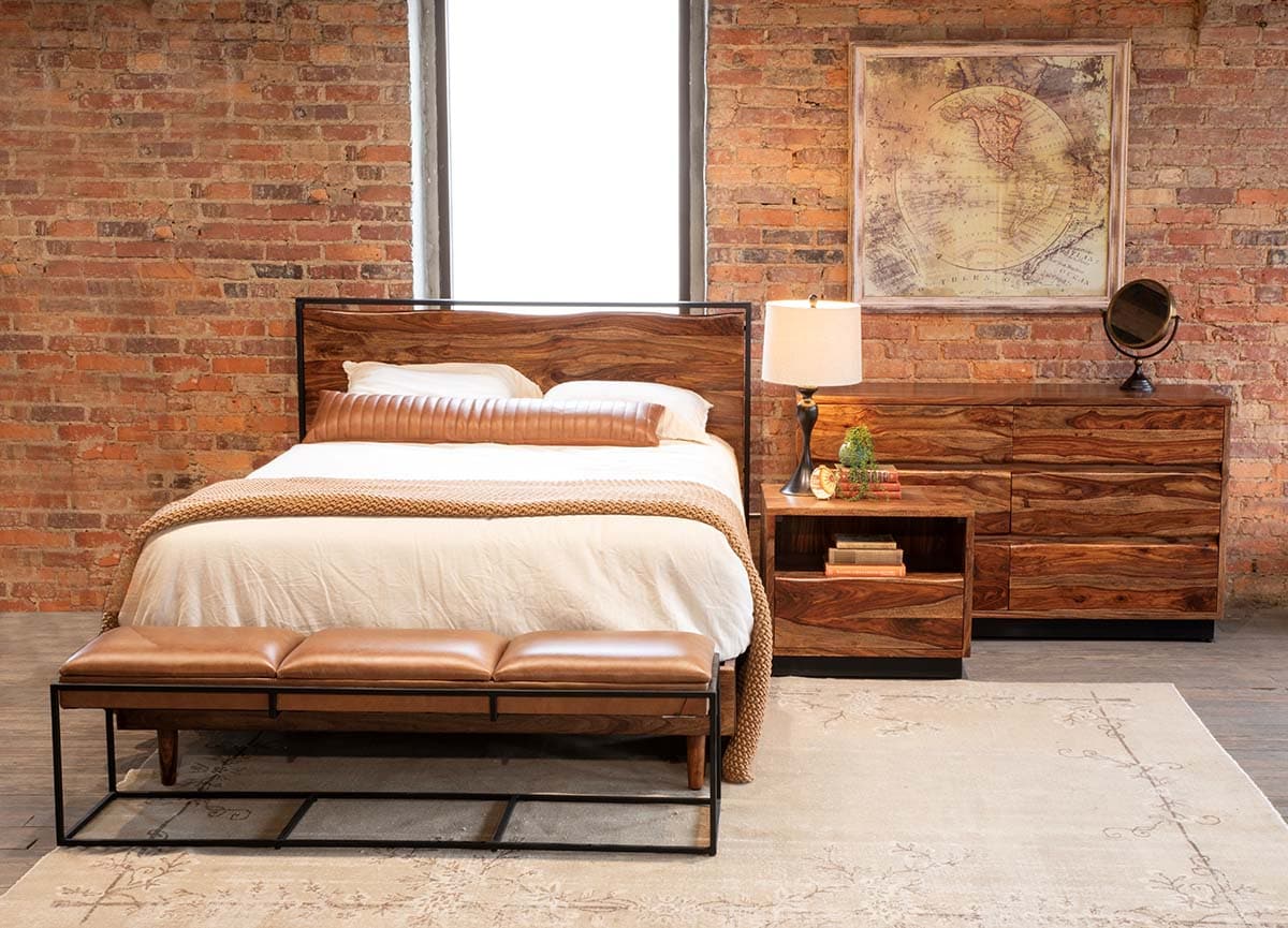 Elliston Modern Live Edge Platform Bed - Image 4