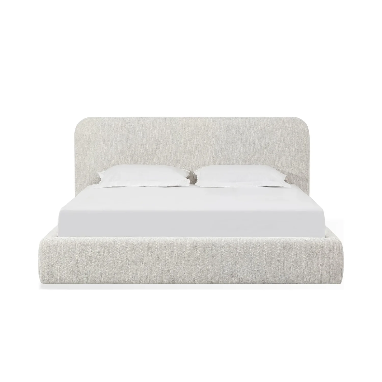 Elora Chenille Upholstered Platform Bed - Image 2
