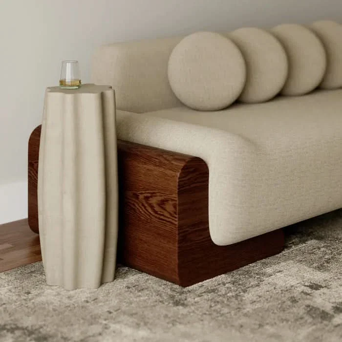 Clara Pedestal Side Table - Image 5