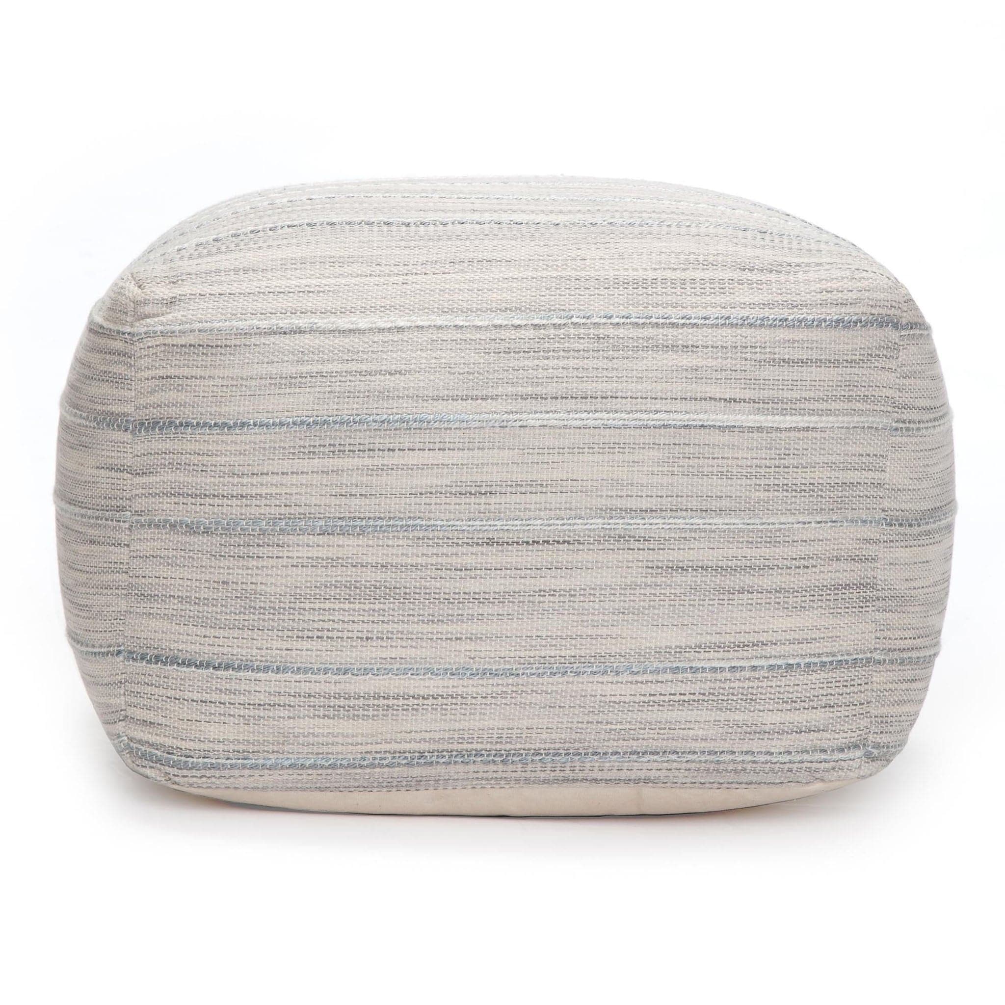 Joya Gray Pouf - Image 2