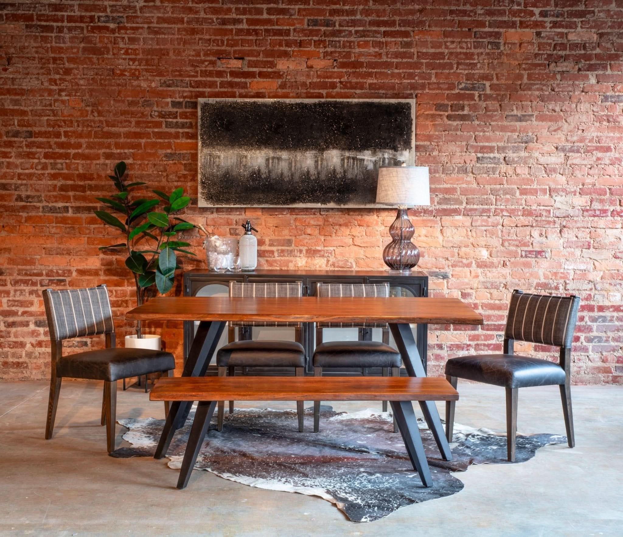 Knoxville Live Edge Acacia Wood Dining Table - Image 4