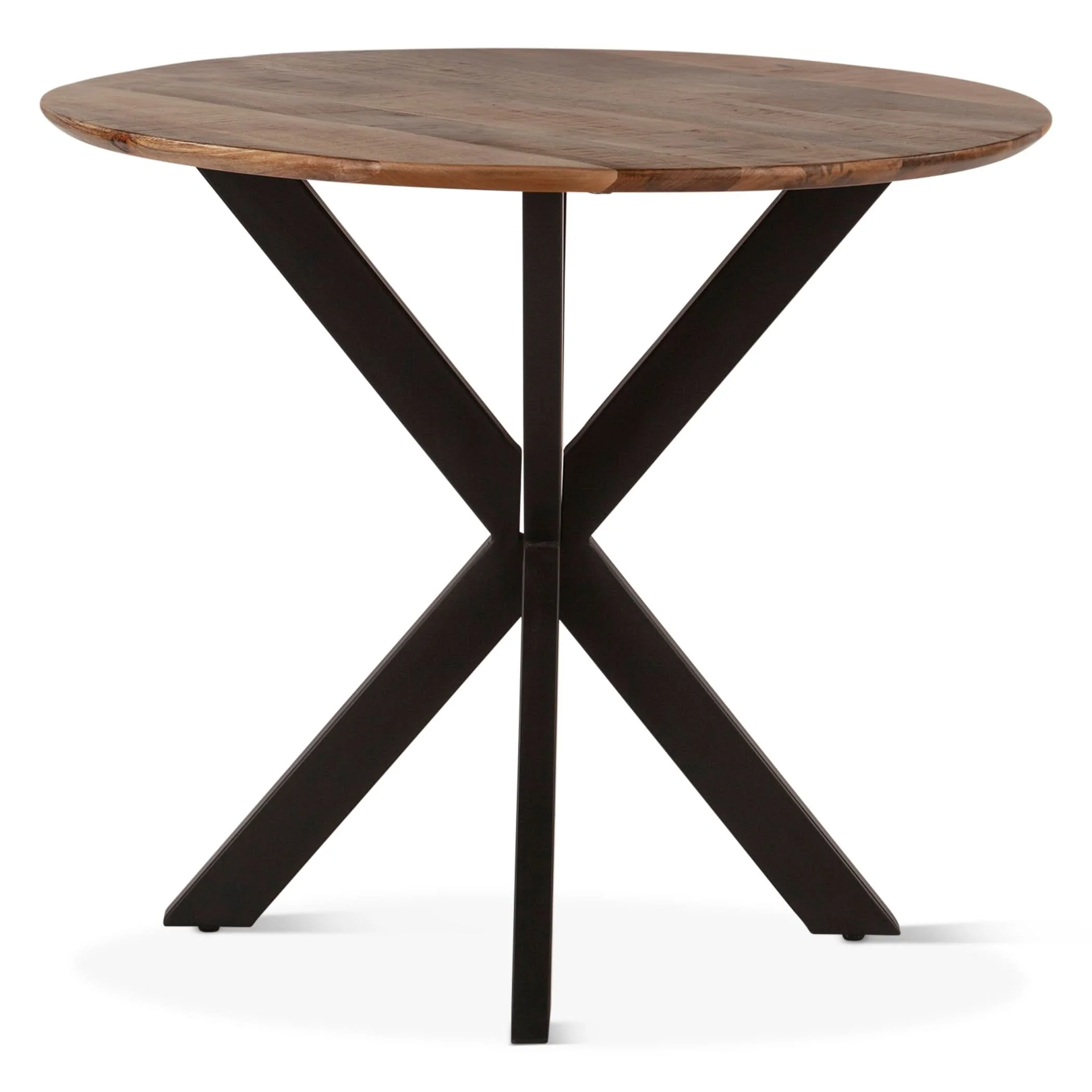 Santa Margherita Mango Wood and Iron Round Gathering Table