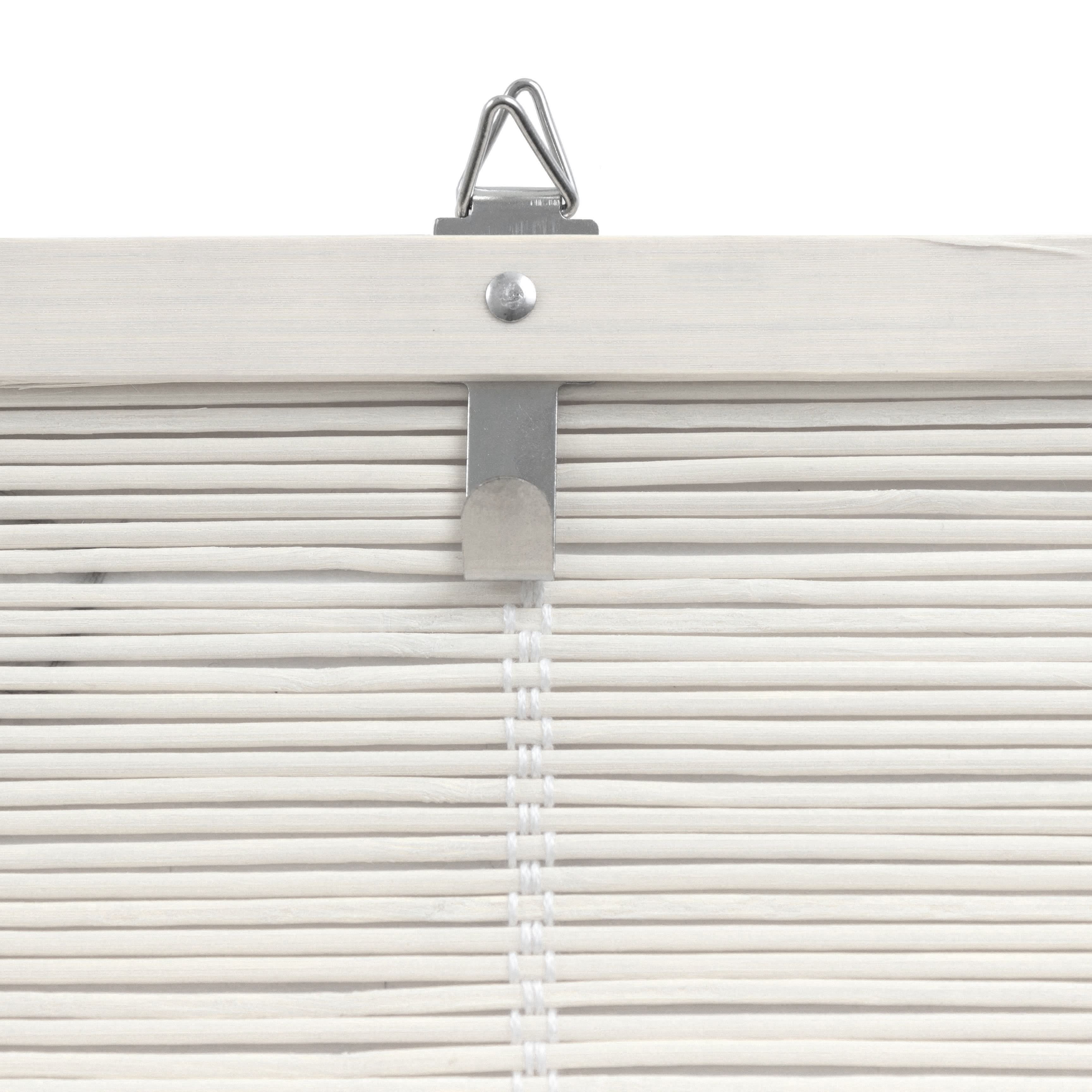 White Bamboo Window Shade Blind - Image 9