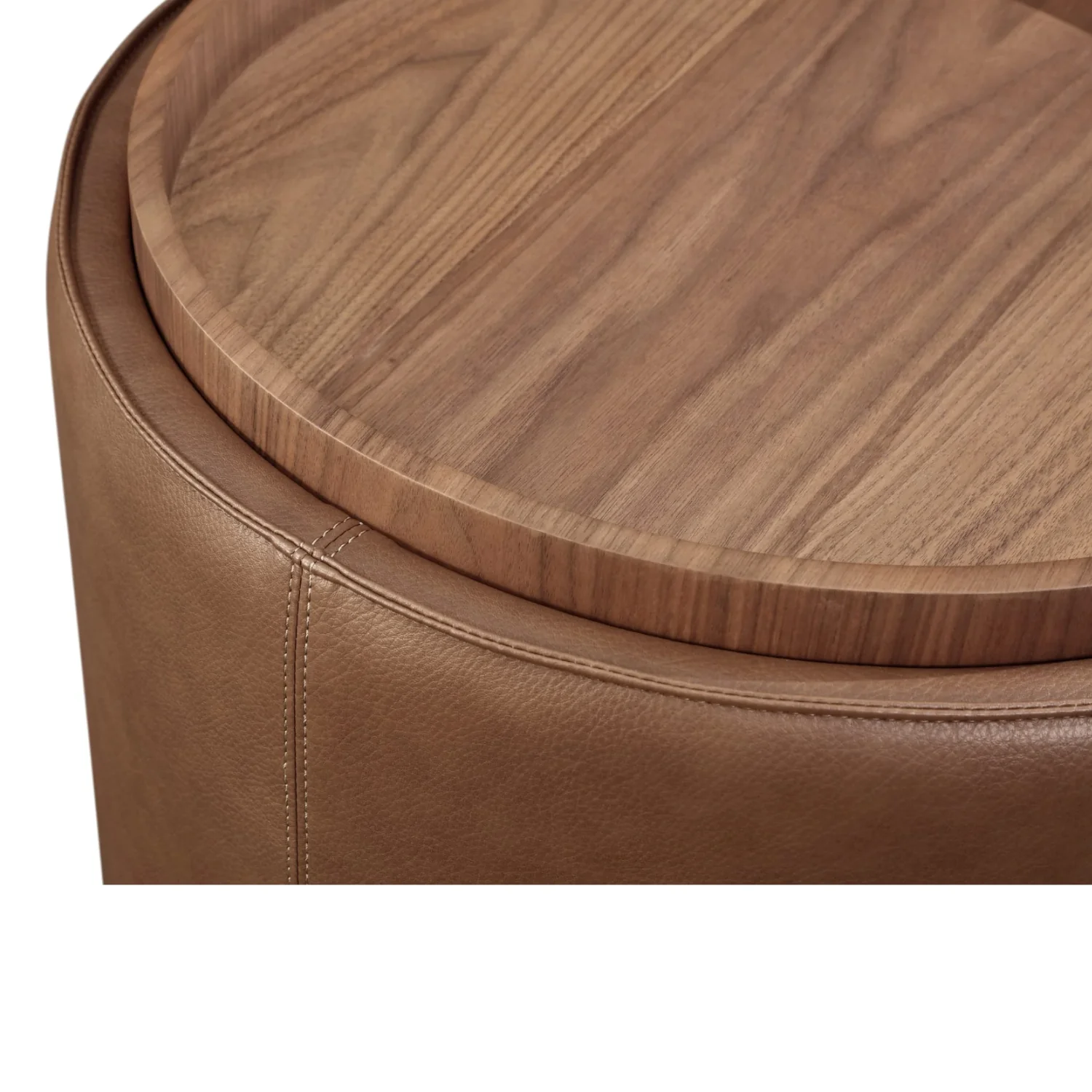 Yeal Leather Upholstered Storage End Table - Image 4